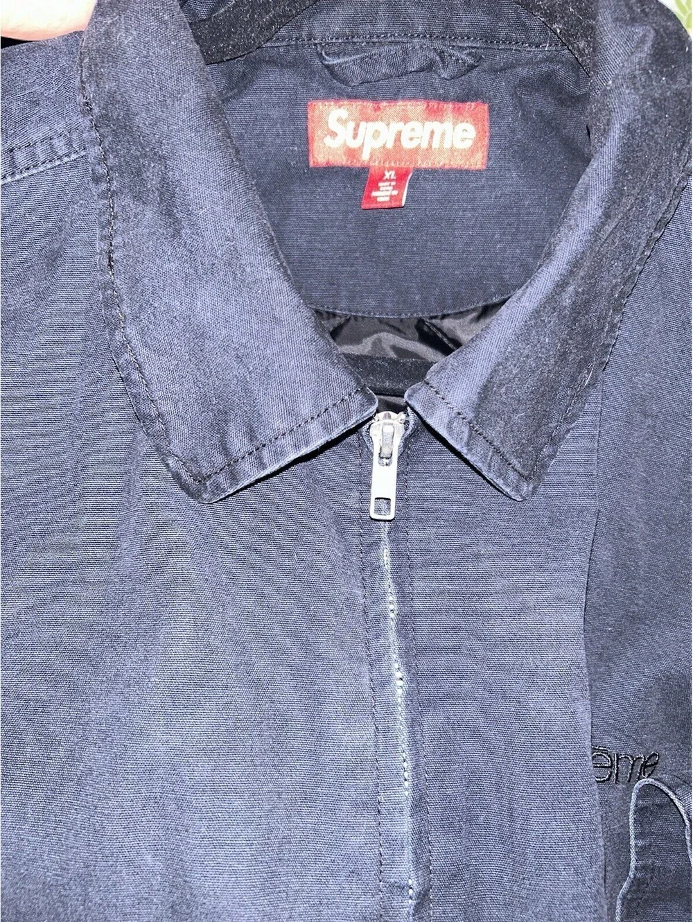Supreme Hooded Utility Jacket Black FW25 size XL Nice Coat